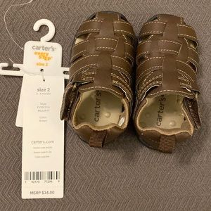 NWT Carter’s Baby Boy Sandals. Size 3-6 months.